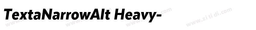 TextaNarrowAlt Heavy字体转换